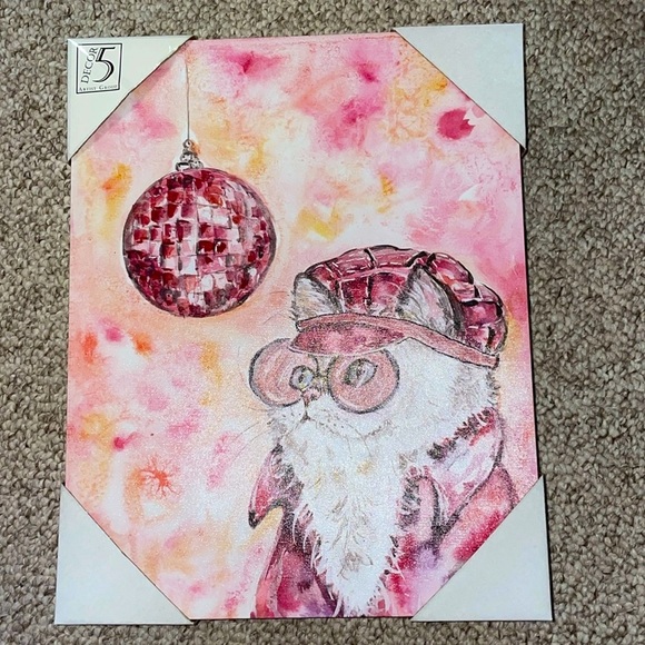Cute, quirky canvas wall picture 🐱Disco Cat 🐱 - Picture 2 of 13